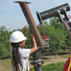 Attaching the I beam.