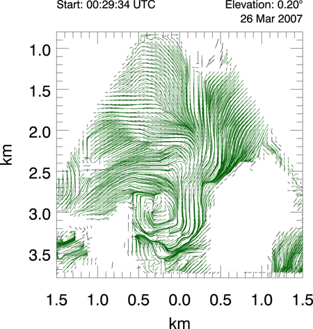 Two-component horizontal vector motion fields